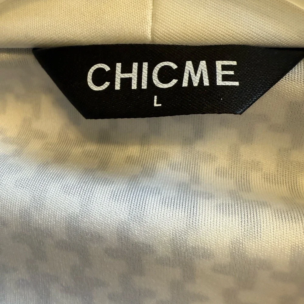 Chicme Stylish Black and White Houndstooth Blazer and Pants Set Women’s Sz L